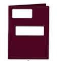 Tax Compatible Software Folder- Offset Windows, Maroon, Side-Staple (Blank)